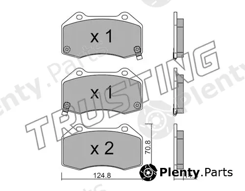 Trusting 667.3 — Brake Pad Set, disc brake