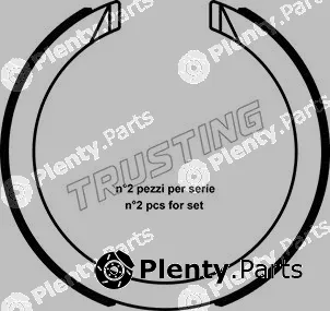 Trusting 040.163 — Brake Shoe Set, parking brake