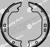 Trusting 253.742 — Brake Shoe Set, parking brake