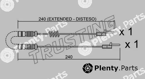 Trusting SU.109K — Warning Contact, brake pad wear