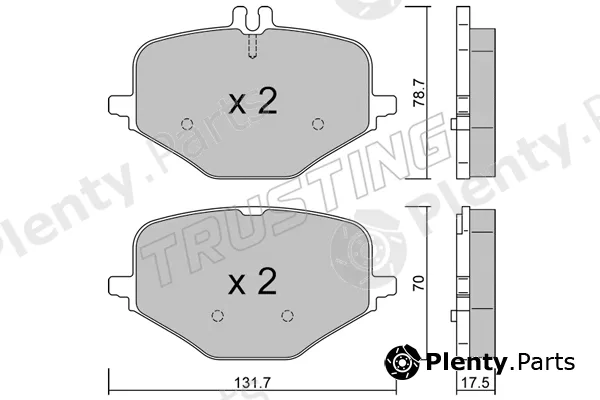 Trusting 1309.0 — Brake Pad Set, disc brake