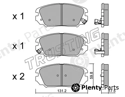 Trusting 902.0 — Brake Pad Set, disc brake