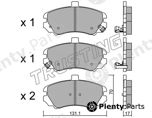 Trusting 901.0 — Brake Pad Set, disc brake
