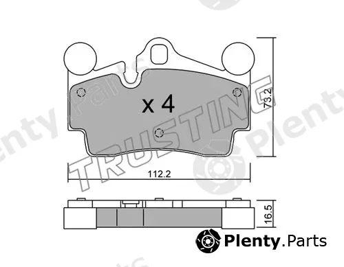Trusting 671.0 — Brake Pad Set, disc brake