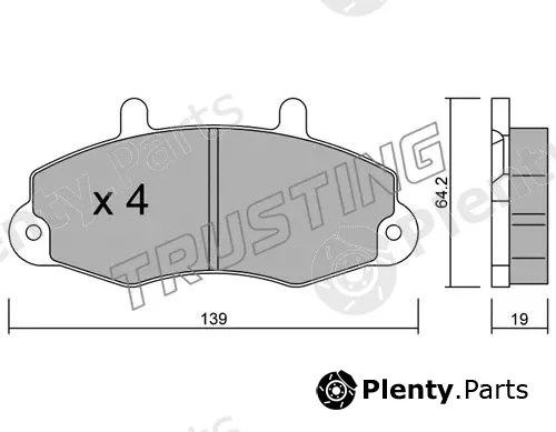 Trusting 201.0 — Brake Pad Set, disc brake