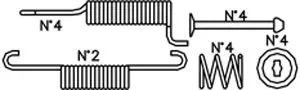 Trusting K405 — Accessory Kit, brake shoes