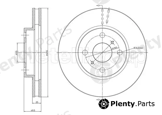 Trusting DF1617 — Brake Disc