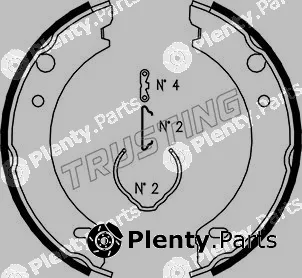 Trusting 127.271K — Brake Shoe Set, parking brake