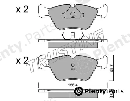Trusting 214.0 — Brake Pad Set, disc brake