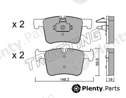 Trusting 977.0 — Brake Pad Set, disc brake