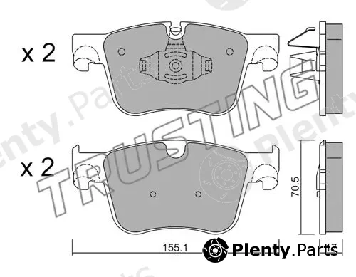 Trusting 1001.1 — Brake Pad Set, disc brake