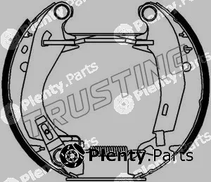 Trusting 6044 — Brake Shoe Set Kit premounted