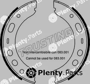 Trusting 083.002 — Brake Shoe Set, parking brake
