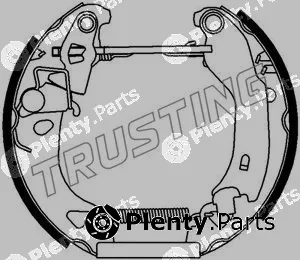 Trusting 6127 — Brake Shoe Set Kit premounted