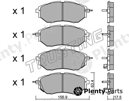Trusting 779.0 — Brake Pad Set, disc brake