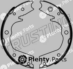 Trusting 253.733 — Brake Shoe Set, parking brake