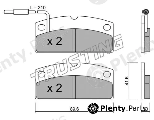Trusting 783.1 — Brake Pad Set, disc brake