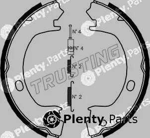 Trusting 023.006K — Brake Shoe Set, parking brake