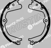 Trusting 253.693 — Brake Shoe Set, parking brake