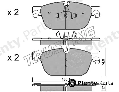 Trusting 871.0 — Brake Pad Set, disc brake
