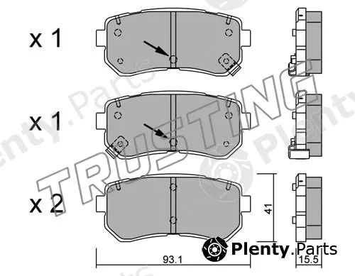 Trusting 741.1 — Brake Pad Set, disc brake