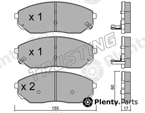 Trusting 531.0 — Brake Pad Set, disc brake