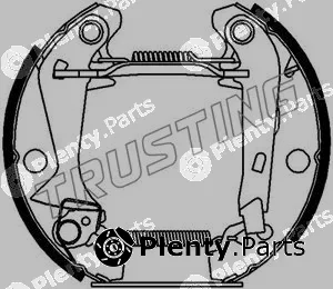 Trusting 6126 — Brake Shoe Set Kit premounted