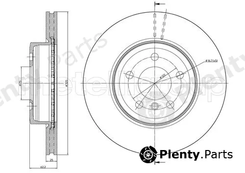 Trusting DF1077 — Brake Disc