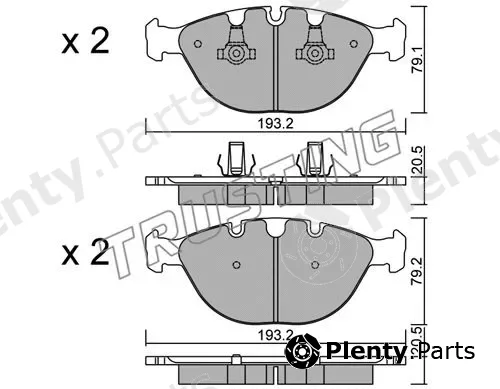 Trusting 787.0 — Brake Pad Set, disc brake