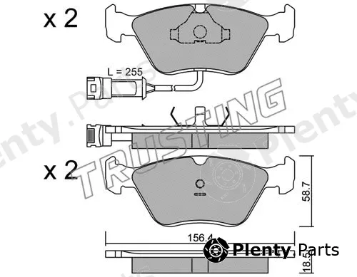 Trusting 214.1 — Brake Pad Set, disc brake