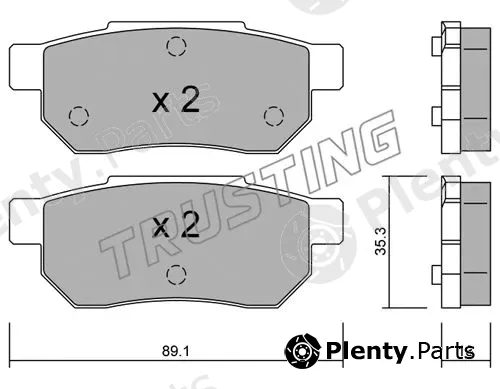 Trusting 173.0 — Brake Pad Set, disc brake
