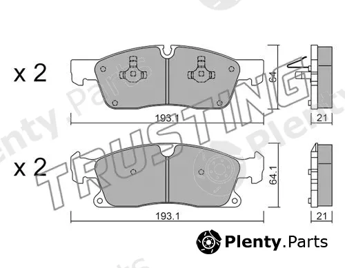 Trusting 942.4 — Brake Pad Set, disc brake