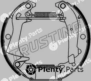 Trusting 6133 — Brake Shoe Set Kit premounted