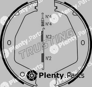 Trusting 048.002K — Brake Shoe Set, parking brake