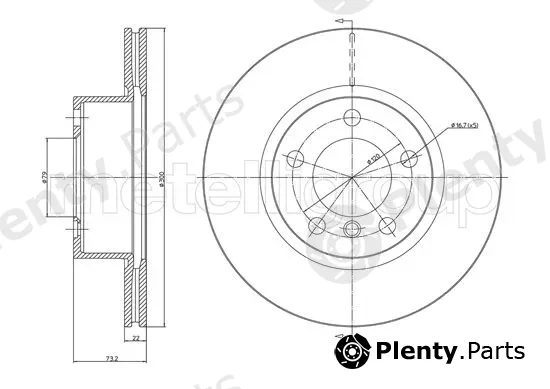 Trusting DF1654 — Brake Disc