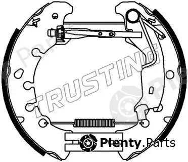 Trusting 6481 — Brake Shoe Set Kit premounted