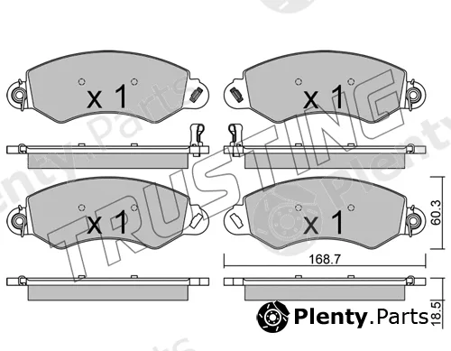 Trusting 1148.0 — Brake Pad Set, disc brake