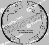 Trusting 253.666 — Brake Shoe Set, parking brake