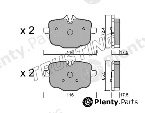 Trusting 939.0 — Brake Pad Set, disc brake