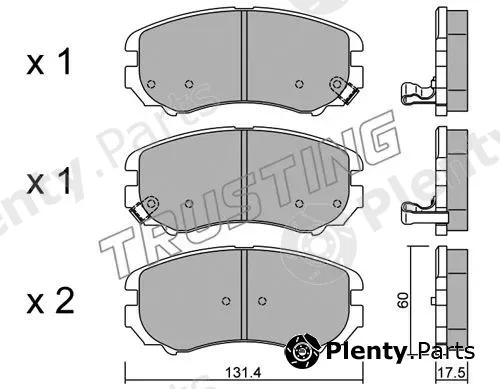 Trusting 519.0 — Brake Pad Set, disc brake