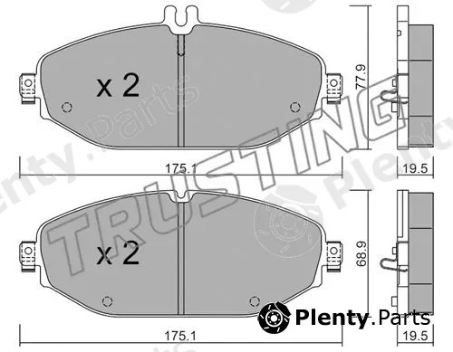 Trusting 1132.0 — Brake Pad Set, disc brake