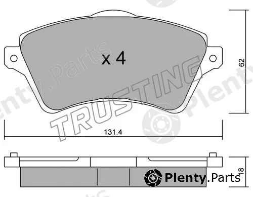 Trusting 358.0 — Brake Pad Set, disc brake