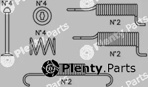 Trusting K414 — Accessory Kit, brake shoes