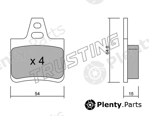 Trusting 294.0 — Brake Pad Set, disc brake