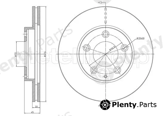 Trusting DF1036 — Brake Disc
