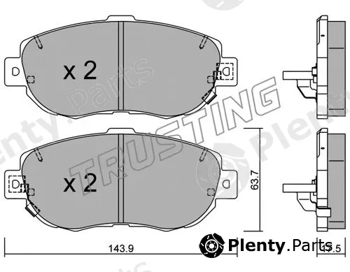 Trusting 772.0 — Brake Pad Set, disc brake