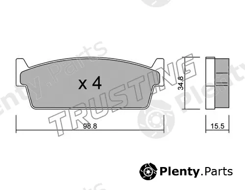 Trusting 509.0 — Brake Pad Set, disc brake