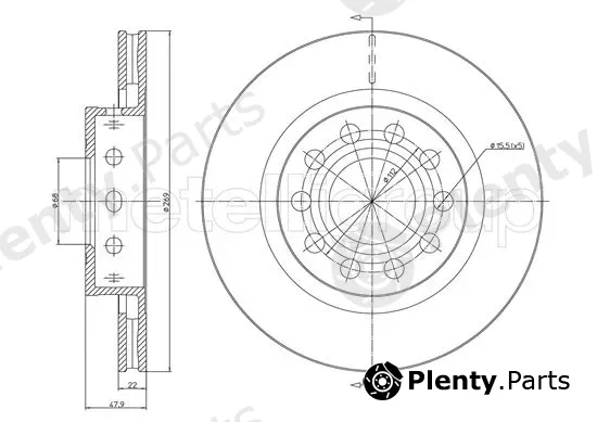Trusting DF1658 — Brake Disc