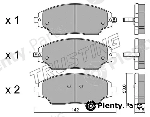 Trusting 1032.0 — Brake Pad Set, disc brake