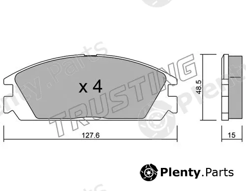 Trusting 246.0 — Brake Pad Set, disc brake